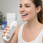 Irrigador oral portátil e kit de branqueamento para limpeza dos dentes | Fioriscas