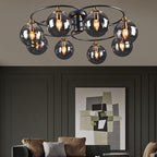 Valentina Nordic Bubble Glass Ceiling Light, Gray/Amber - Neutralighting