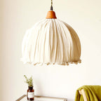 Nordia beige linnen hanglamp met lampenkap voor Scandinavische woningen