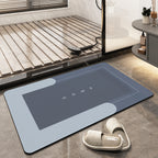 Quick-Dry Microfiber Bath Mat, Aurea Plush Absorbent Bathroom Rug