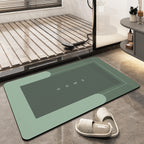 Quick-Dry Microfiber Bath Mat, Aurea Plush Absorbent Bathroom Rug