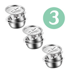 Ensemble de bassines en acier inoxydable fabriquées en Allemagne, trio de cuisine polyvalent | Fioriscas