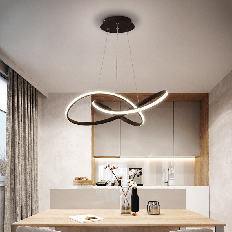 Arisha Modern Led Pendant Light, Black/White, Living Room/Bedroom - Neutralighting