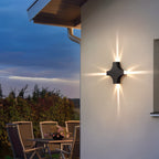 Aero Lumen vägglampa i väderbeständig aluminium för inomhus- och utomhusbruk