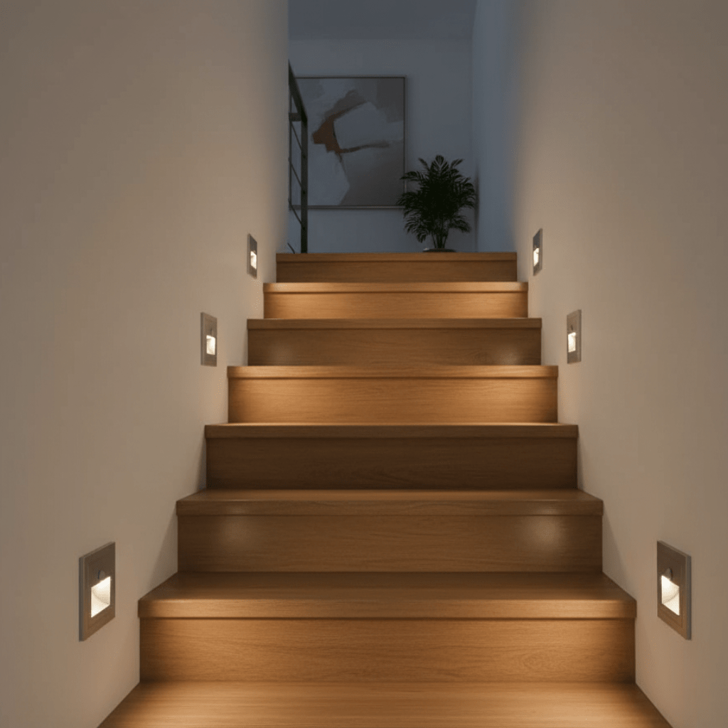 LED-vägglampa med rörelsesensor för ökad säkerhet i mörkret - Fioriscas