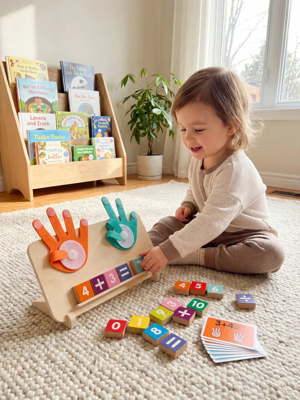 Montessori Wooden Baby and Toddler Math Board | Fioriscas