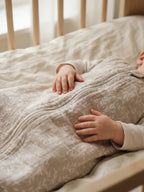 Sacco nanna senza maniche per neonati, misto bambù e cotone per le notti calde