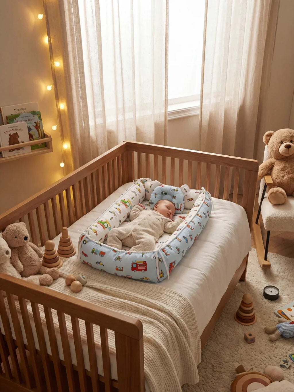 Extra-Long Baby Sleep Pod with Cervical Pillow | Fioriscas