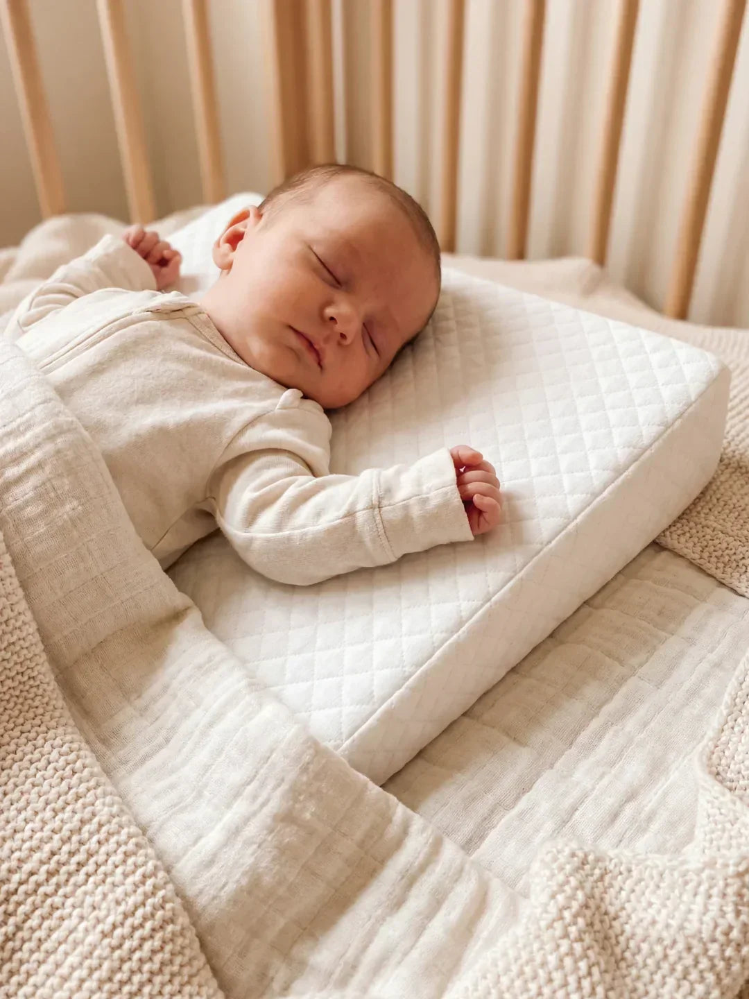Memory Foam Wedge Pillow For Baby With Washable Cover