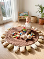 حصيرة لعب مبطنة للأطفال من القطن المبطّن، 120 × 120cm