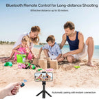 4-teiliges Selfie-Stick-Stativ mit Bluetooth für Reisende | Fioriscas