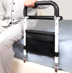 Adjustable Bed Rail With Ergonomic Grip For Senior Support