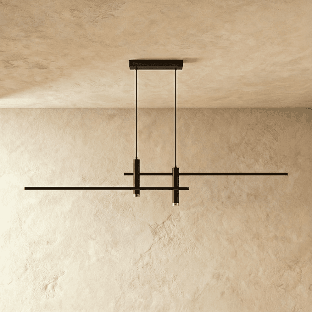 Lampada a sospensione LumiWeave Halo con illuminazione orizzontale e verticale