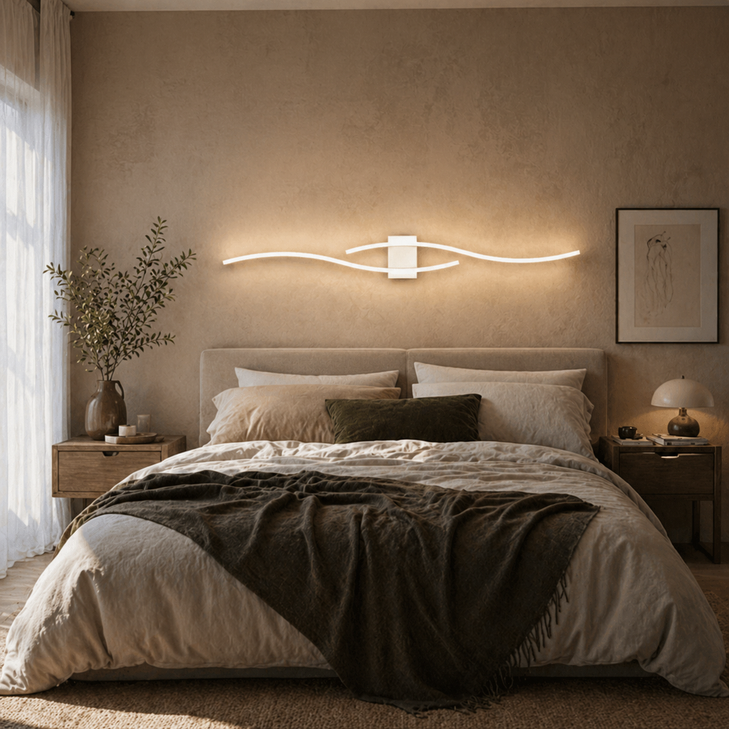 Železná nástěnná lampa Verve pro moderní ambientní osvětlení domů  