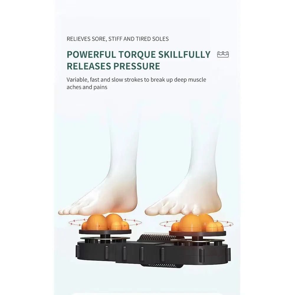 Luxury Shiatsu foot massager with heat function | 12 3D massage balls & timer - Fioriscas
