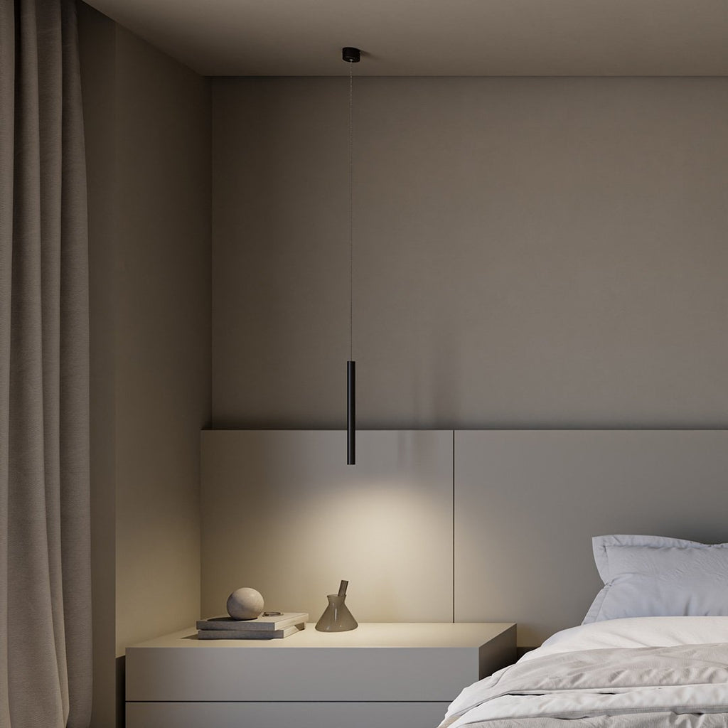 AeroLume Minimalistische Pendelleuchte aus Aluminium, warmweißes 2700K-LED-Licht