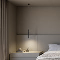 AeroLume Minimalistische Pendelleuchte aus Aluminium, warmweißes 2700K-LED-Licht