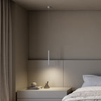 AeroLume Minimalistische Pendelleuchte aus Aluminium, warmweißes 2700K-LED-Licht