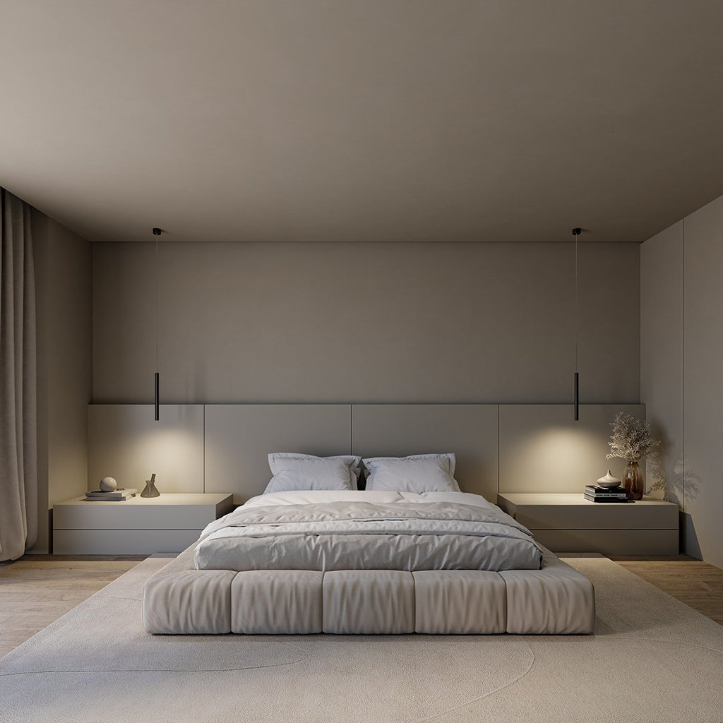 AeroLume Minimalistische Pendelleuchte aus Aluminium, warmweißes 2700K-LED-Licht