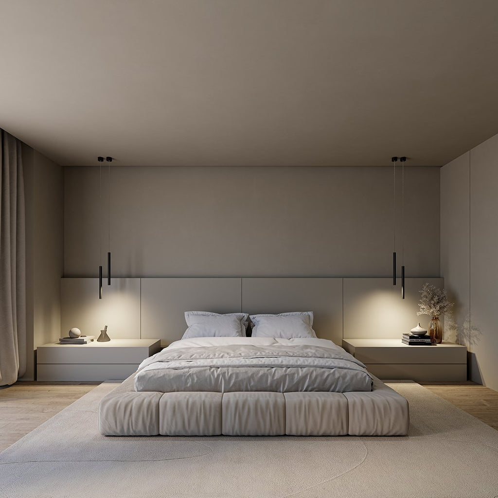 AeroLume Minimalistische Pendelleuchte aus Aluminium, warmweißes 2700K-LED-Licht