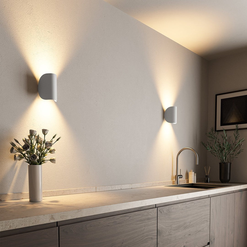 Væglampe, SolaraGlow-diffuseret varm LED-væglampe til stuen