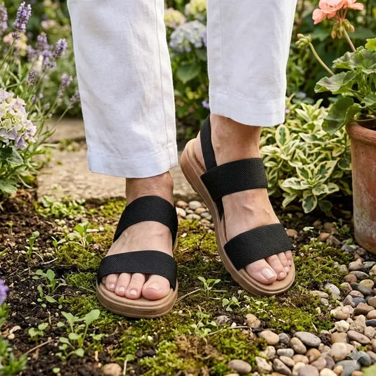 Sandalias elásticas – Ligeras y sin cordones para caminar y viajar | Fioriscas