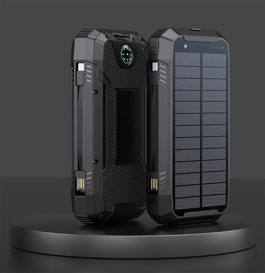 Batterie externe solaire 30 000mAh EclipseVolt, étanche avec recharge sans fil Qi