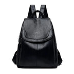 Vintage Leather Women's Backpack - Isabella
