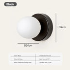 Glass Wall Sconce With G9 Base, Nordic Minimalist Design For Bedroom