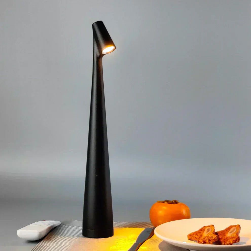 Bezdrátová LED stolní lampa s nordickým hliníkovým designem a dotykovým stmíváním