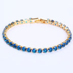 AstraLuxe Unisex Bracelet with Sparkling Zirconia Chain Design