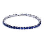 AstraLuxe Unisex Bracelet with Sparkling Zirconia Chain Design