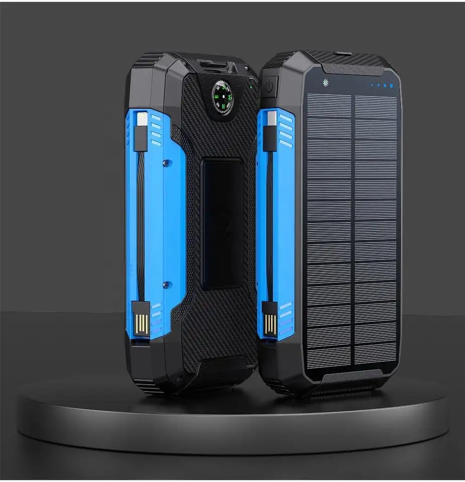 Batterie externe solaire 30 000mAh EclipseVolt, étanche avec recharge sans fil Qi
