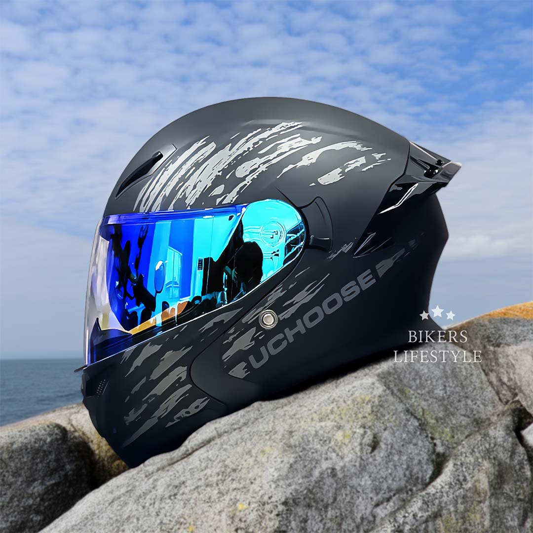 FlipGuard DOT-godkendt hjelm med dobbelte linser til motorcyklister | Fioriscas