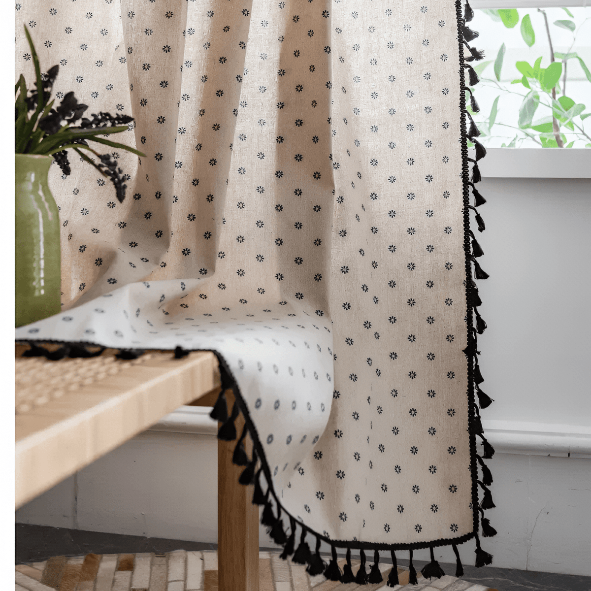 Boho Breeze függönyök: fényáteresztő csipke bohém lakberendezéshez | Fioriscas