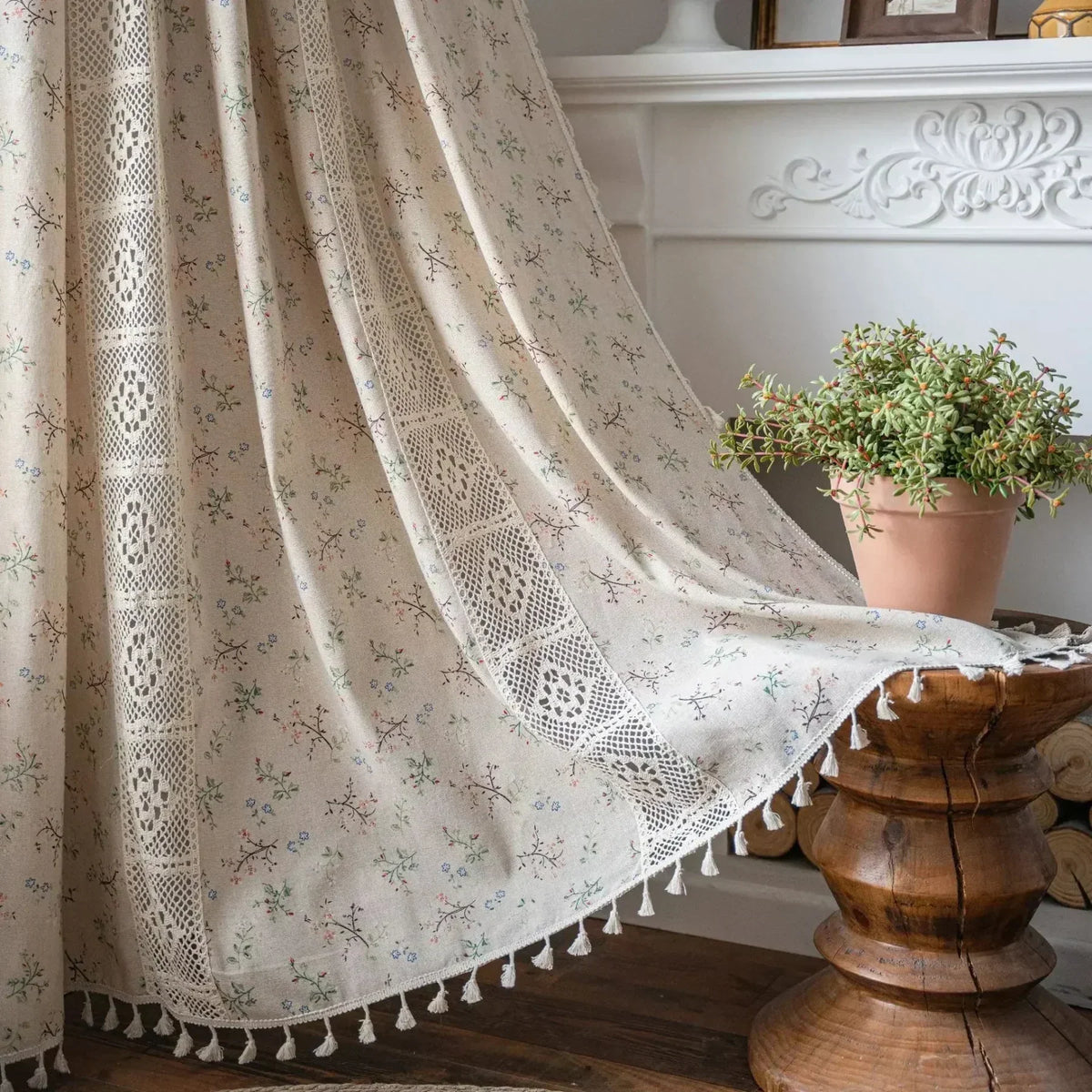 Boho Breeze függönyök: fényáteresztő csipke bohém lakberendezéshez | Fioriscas