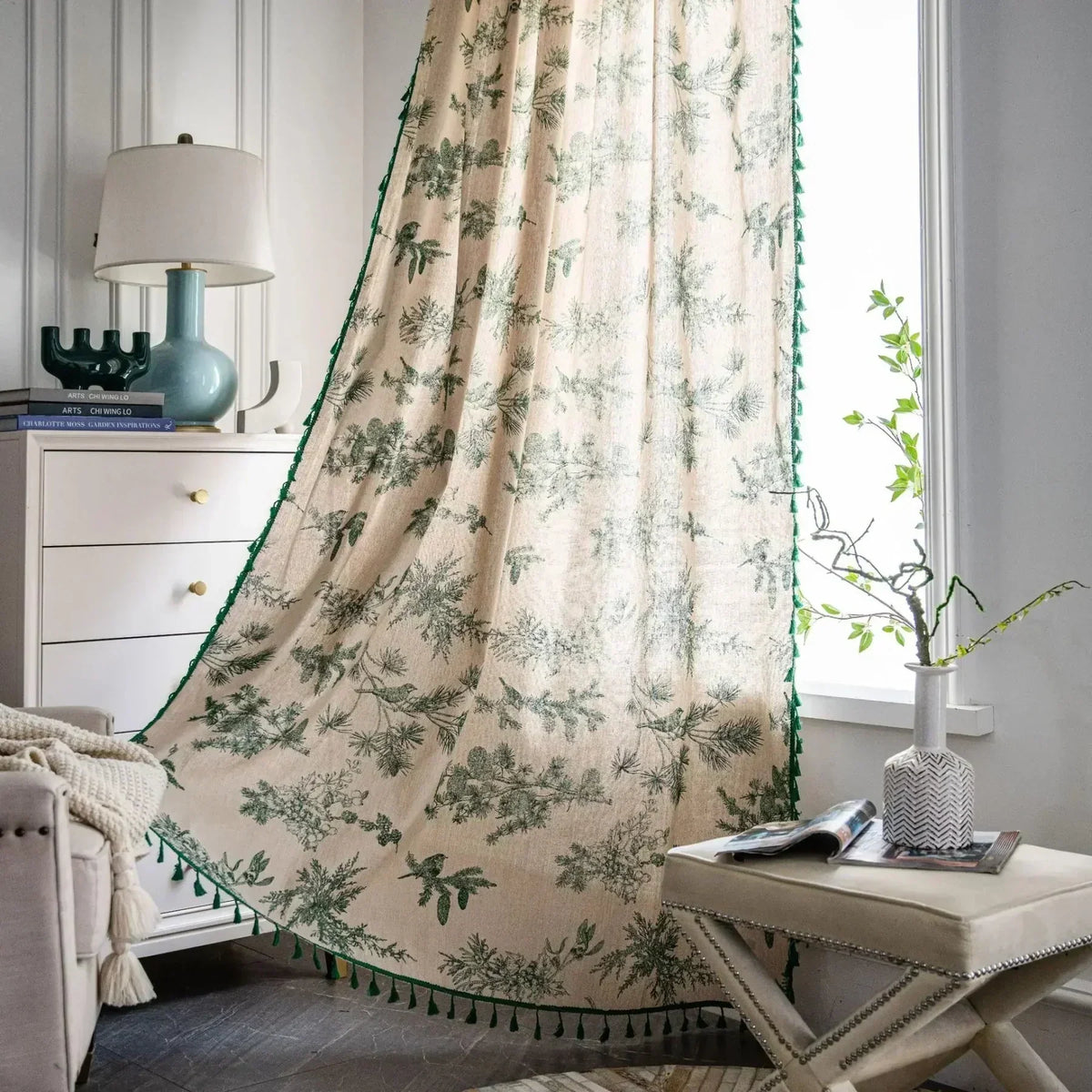 Boho Breeze függönyök: fényáteresztő csipke bohém lakberendezéshez | Fioriscas