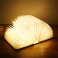 Opvouwbare boeklamp met warme houtafwerking, draadloze led-nachtlamp-segmented_1_1