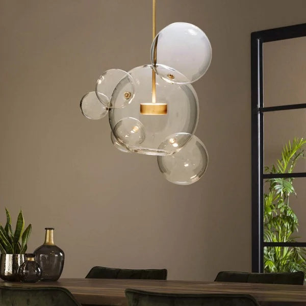 OrbisGlow moderne glas kugle klyngependel, flere størrelser