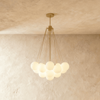 Lumen Bubbles Glass Sphere Chandelier With Three Light Sources