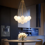 Lumen Bubbles Glass Sphere Chandelier With Three Light Sources
