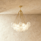 Lumen Bubbles Glass Sphere Chandelier With Three Light Sources