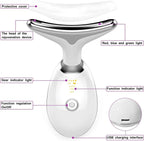 Massaggiatore viso 3 in 1 con fototerapia, vibrazione e funzione termica - Fioriscas