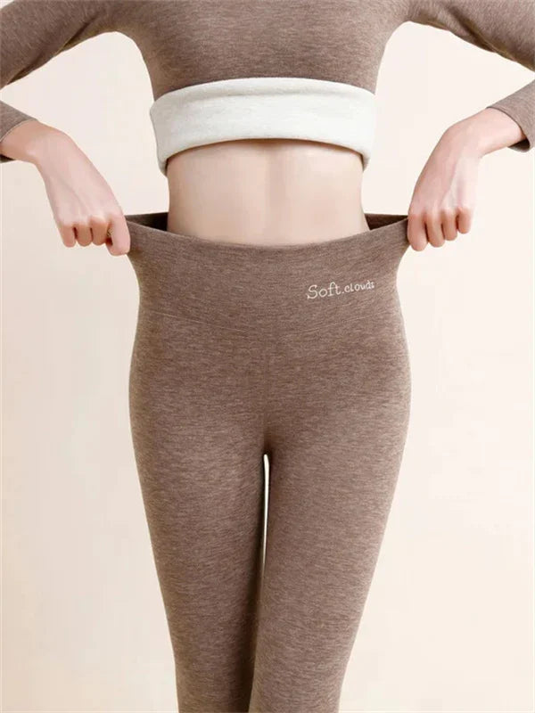 AstraWeave Cold-Weather Leggings, Cashmere-Fleece Lined Stretch Fit