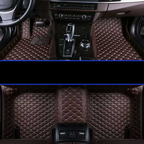 Car & SUV Floor Mats, Vegan Leather with Memory Foam Cushioning