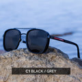 Vintage Polarized Sunglasses with Lightweight UV-Protective Frame