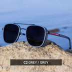 Vintage Polarized Sunglasses with Lightweight UV-Protective Frame