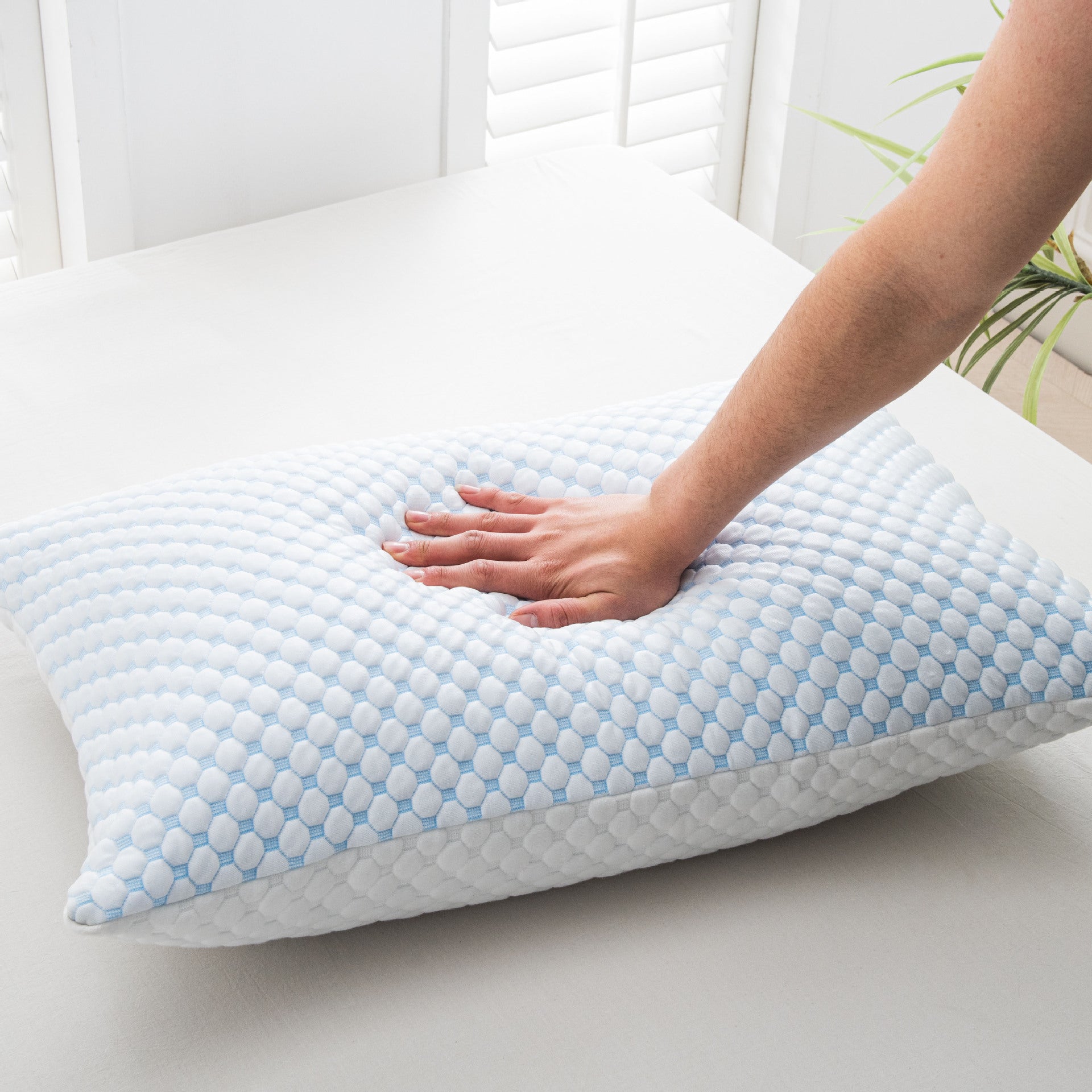 BambooRest Memory Foam Pillow With Cooling Bamboo Cover For Neck Support
