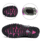 Waterproof Insulated Winter Boots, Unisex Lace-Up Fur Lining