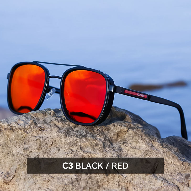 Vintage Polarized Sunglasses with Lightweight UV-Protective Frame